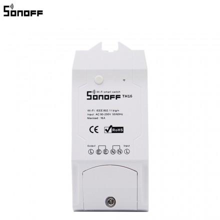 Sonoff TH16 Monitorizare temperatura si umiditate (Senzor neinclus)